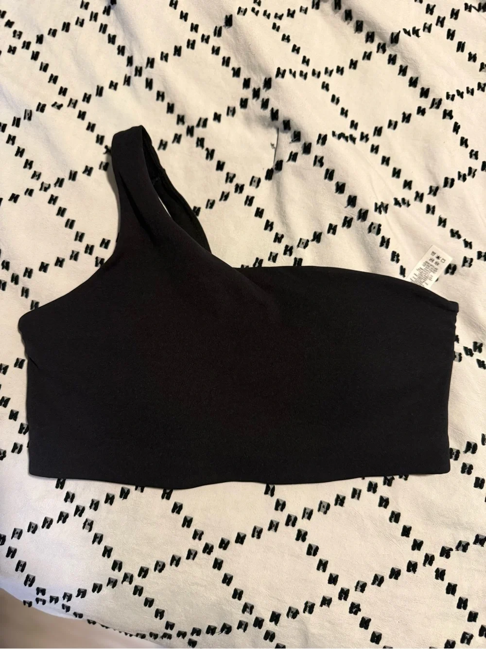 Nike Black One-Shoulder Crop Top NWOT